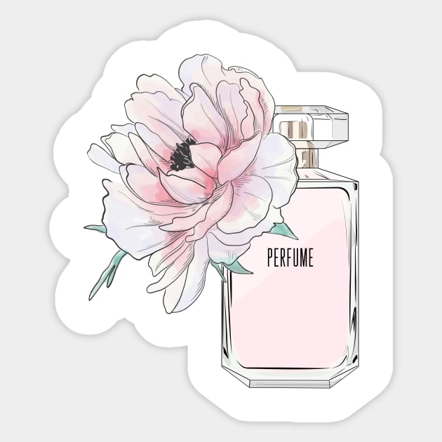 Perfume flowers Sticker by Milatoo